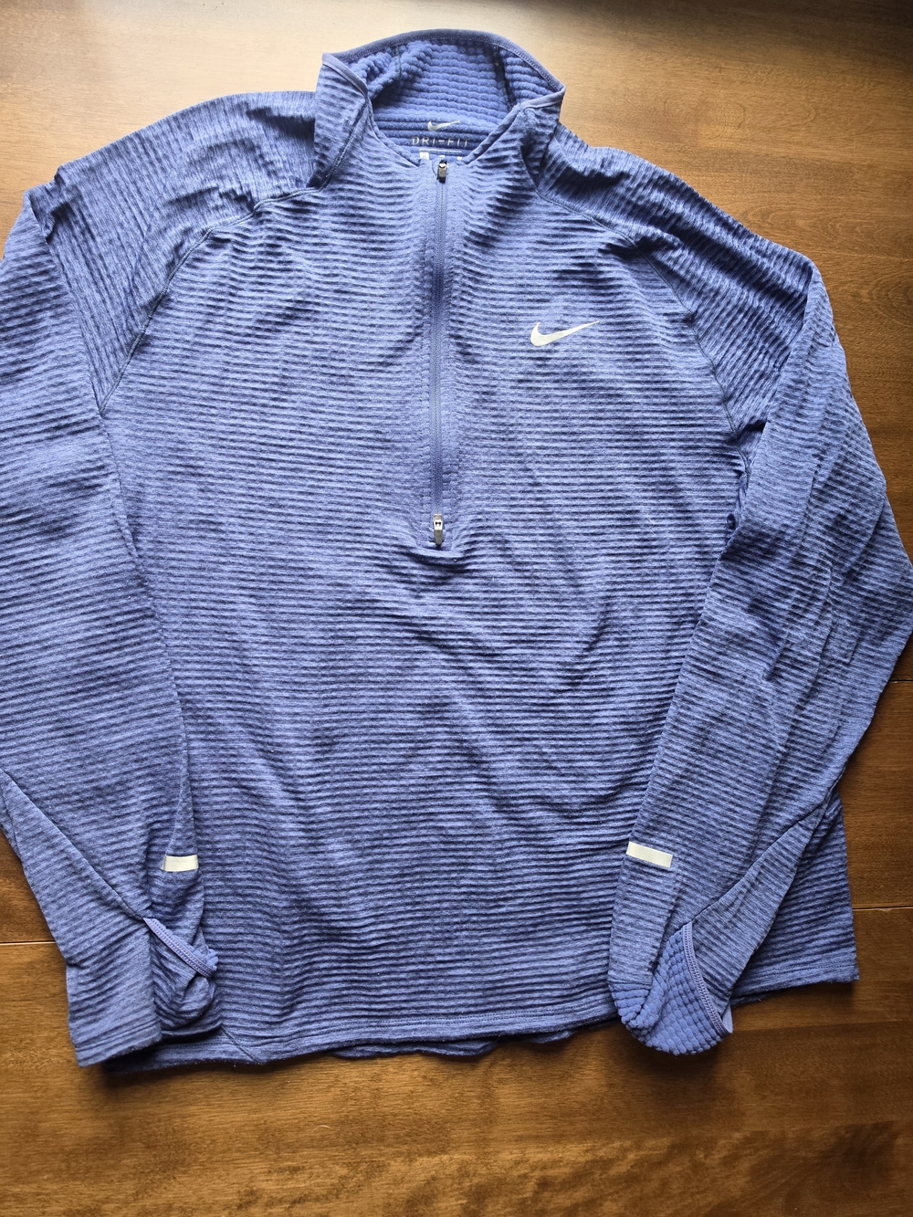 Nike Men’s Blue/purple Quarter-Zip Performance Sweater